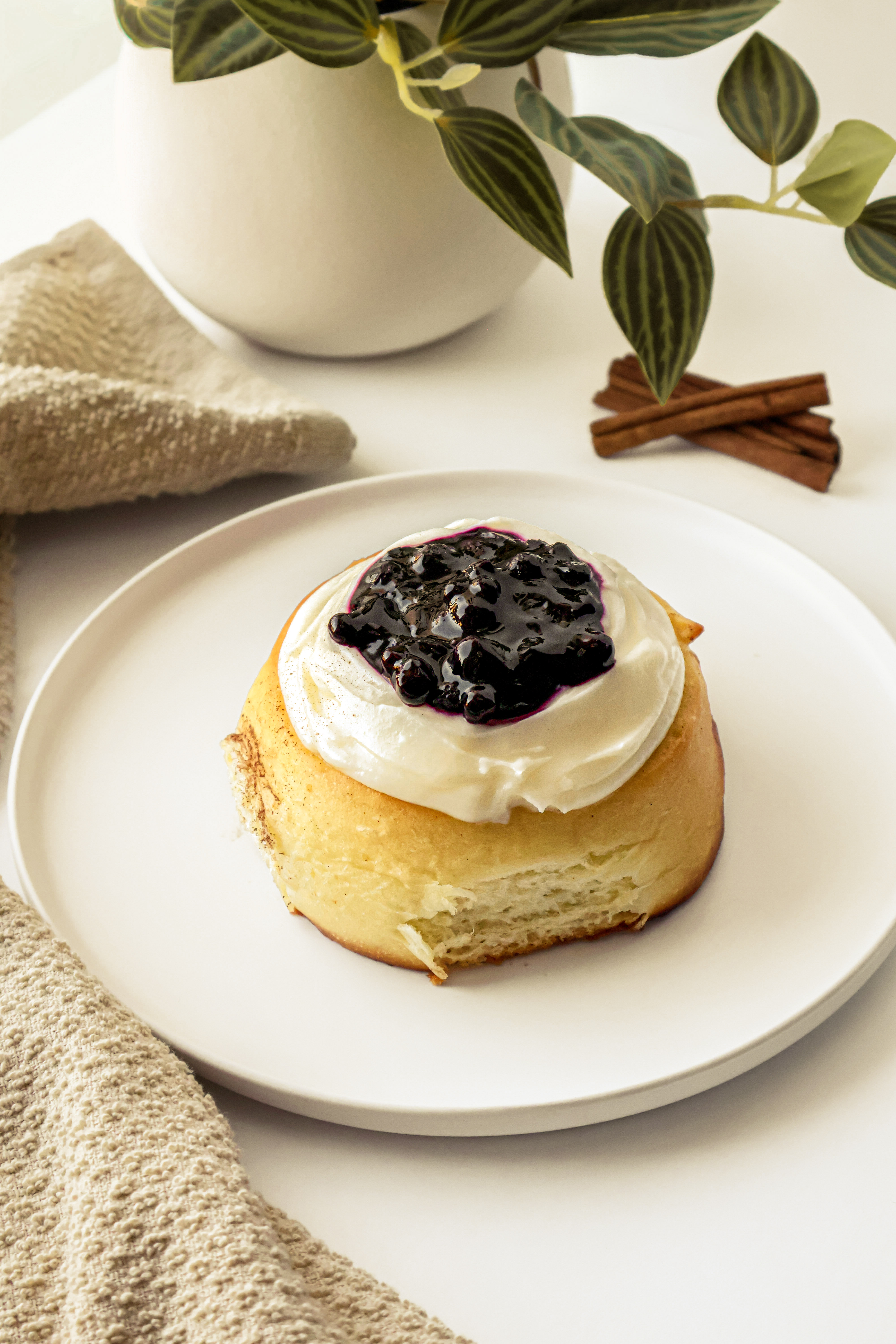 Blueberry Lemon Cinnamon Roll