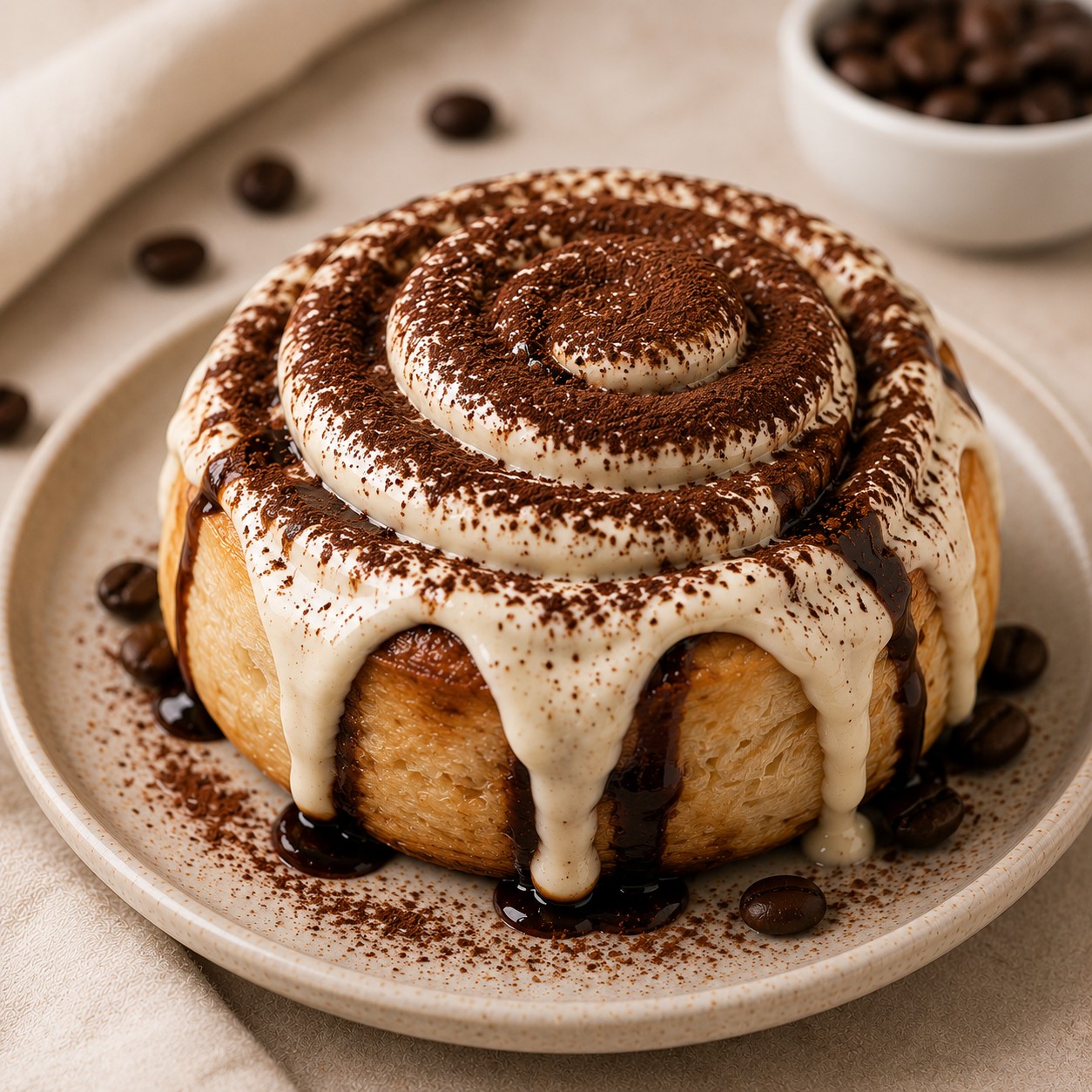 Tiramisu Cinnamon Roll